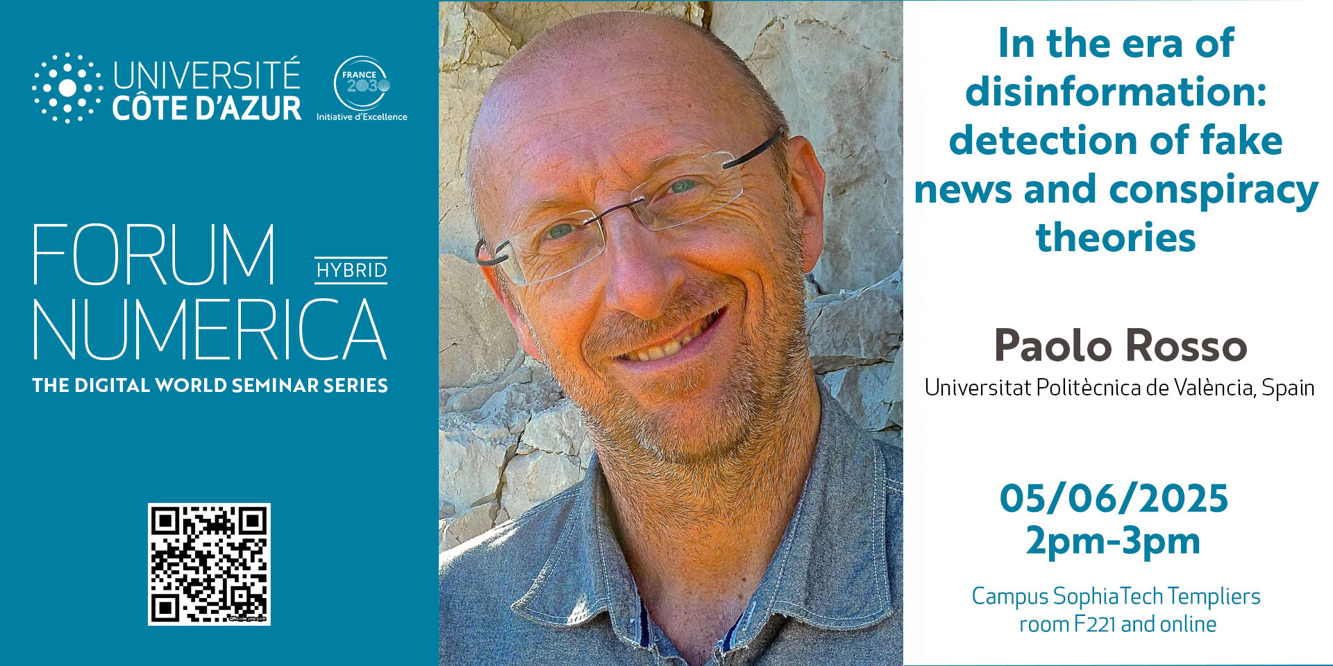 Forum Numerica - Paolo Rosso - In the era of disinformation: detection of fake news and conspiracy theories