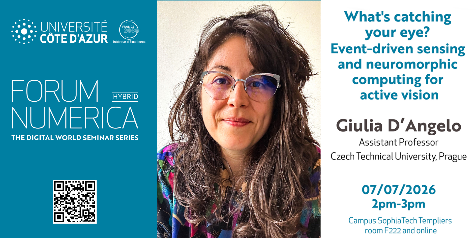 Forum Numerica - Giulia D’Angelo: What's catching your eye? - Event-driven sensing and neuromorphic computing for active vision