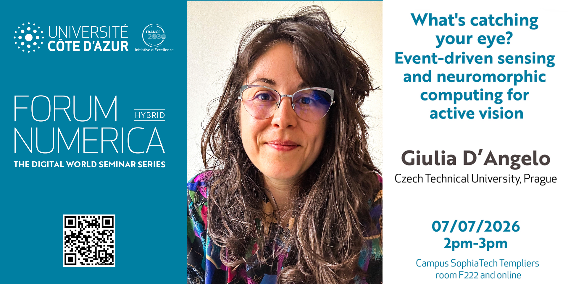 Forum Numerica - Giulia D’Angelo: What's catching your eye? - Event-driven sensing and neuromorphic computing for active vision