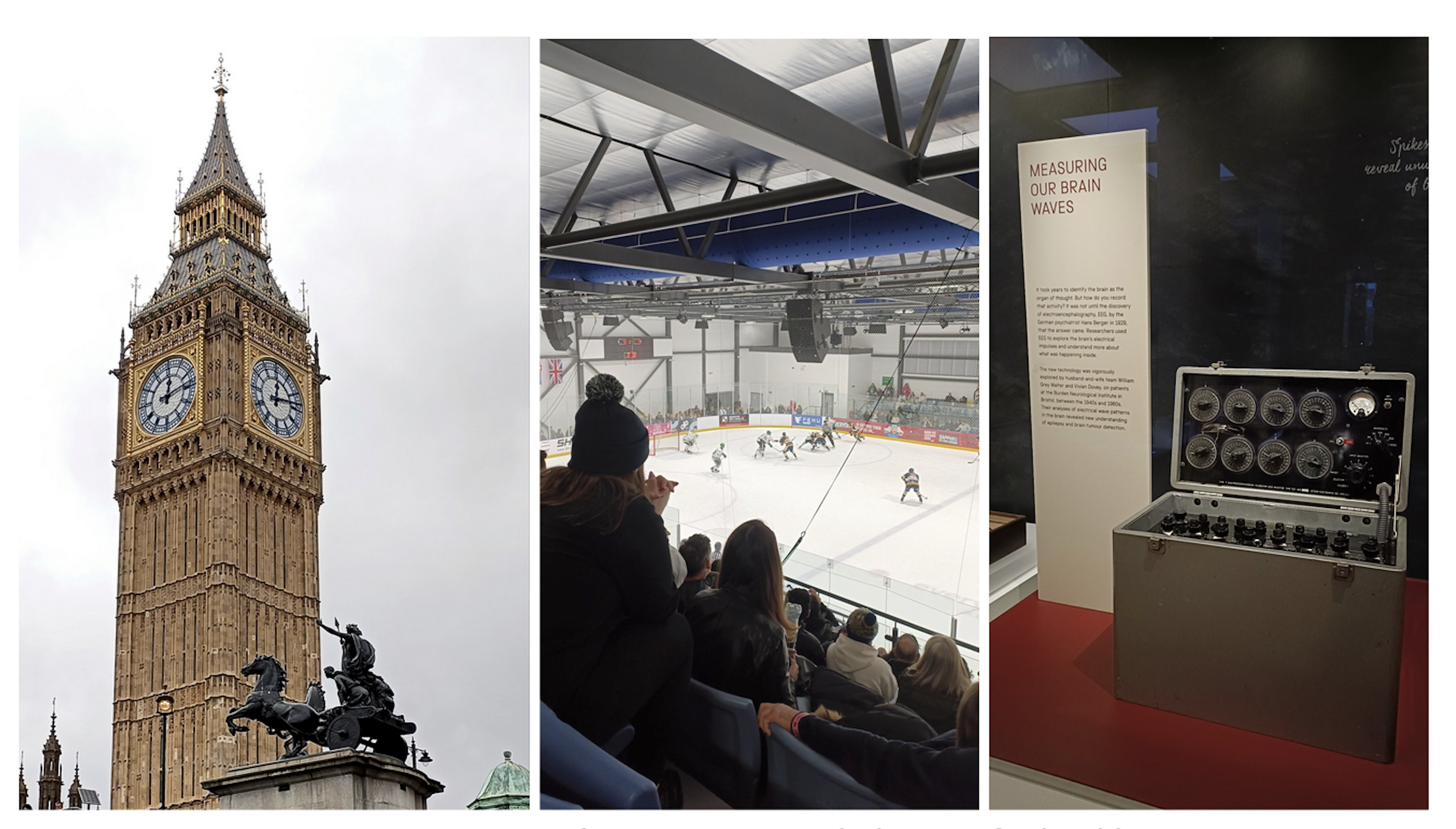 A somewhat ‘hidden gem’ of a landmark, a Romford Raiders match, and a precursor of EEG at the Science Museum