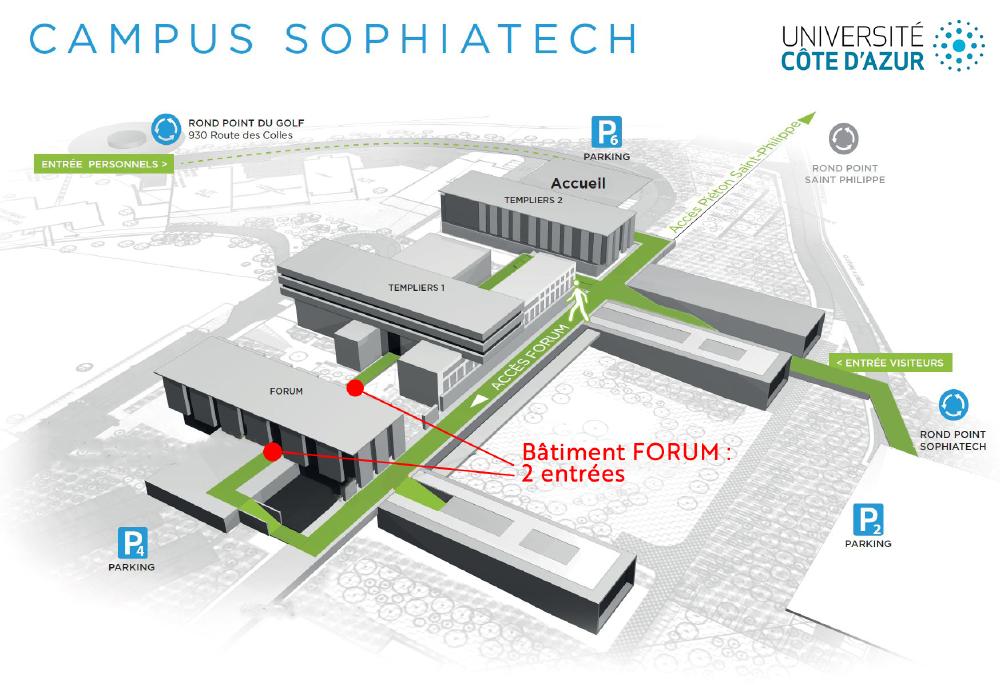 Plan Campus SophiaTech