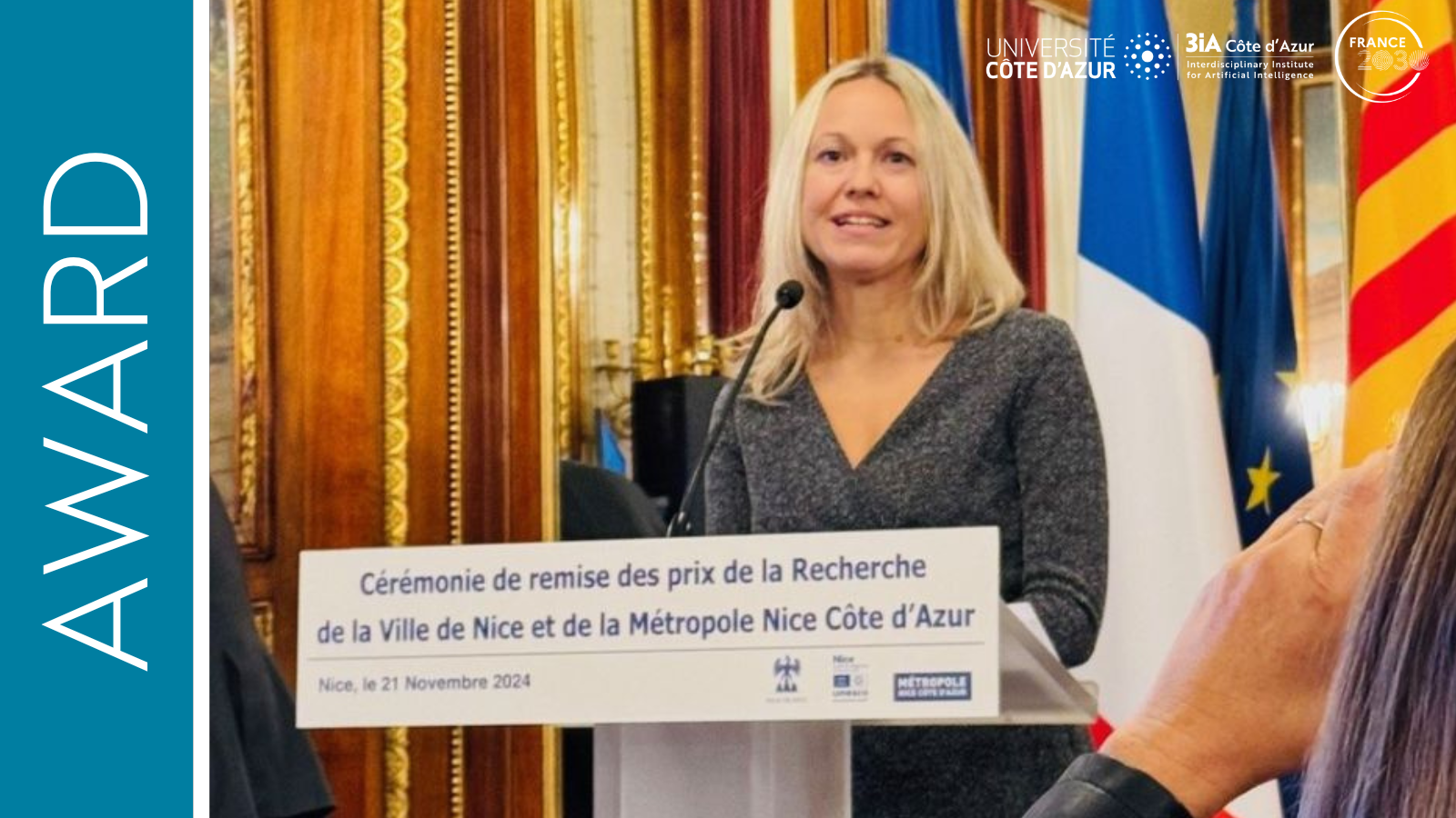 Victoire de la recherche 2024 pour Serena Villata, 3IA Chairholder